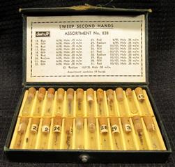 LOT 7 POCKET WATCH SWEEP HANDS TUBES WINDING STEM CROWN ASSORTMENT SLEEVE ASSORT